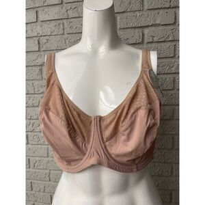 Parfait Women Nude Soft Lace Bra with Underwire Size 42H NWT